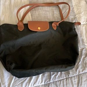 Longchamp large tote in black